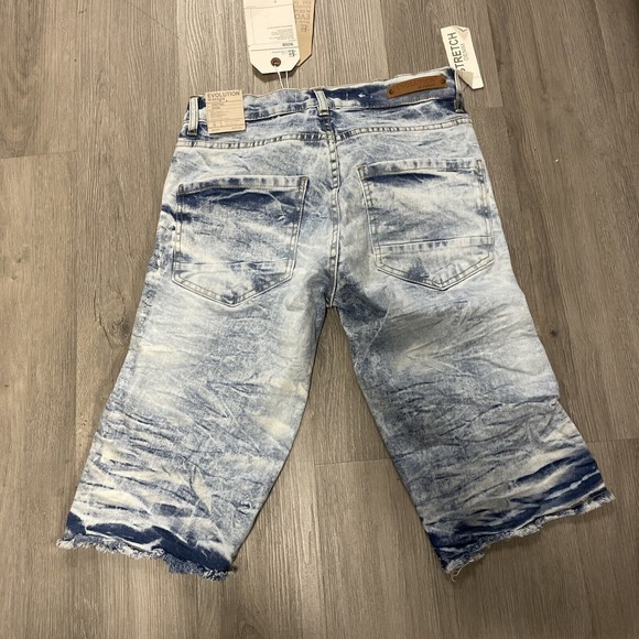 EVOLUTION MENS FRAYED LIGHT BLUE SLIM FIT STRETCH MENS SIZE 30 NEW - Picture 3 of 3